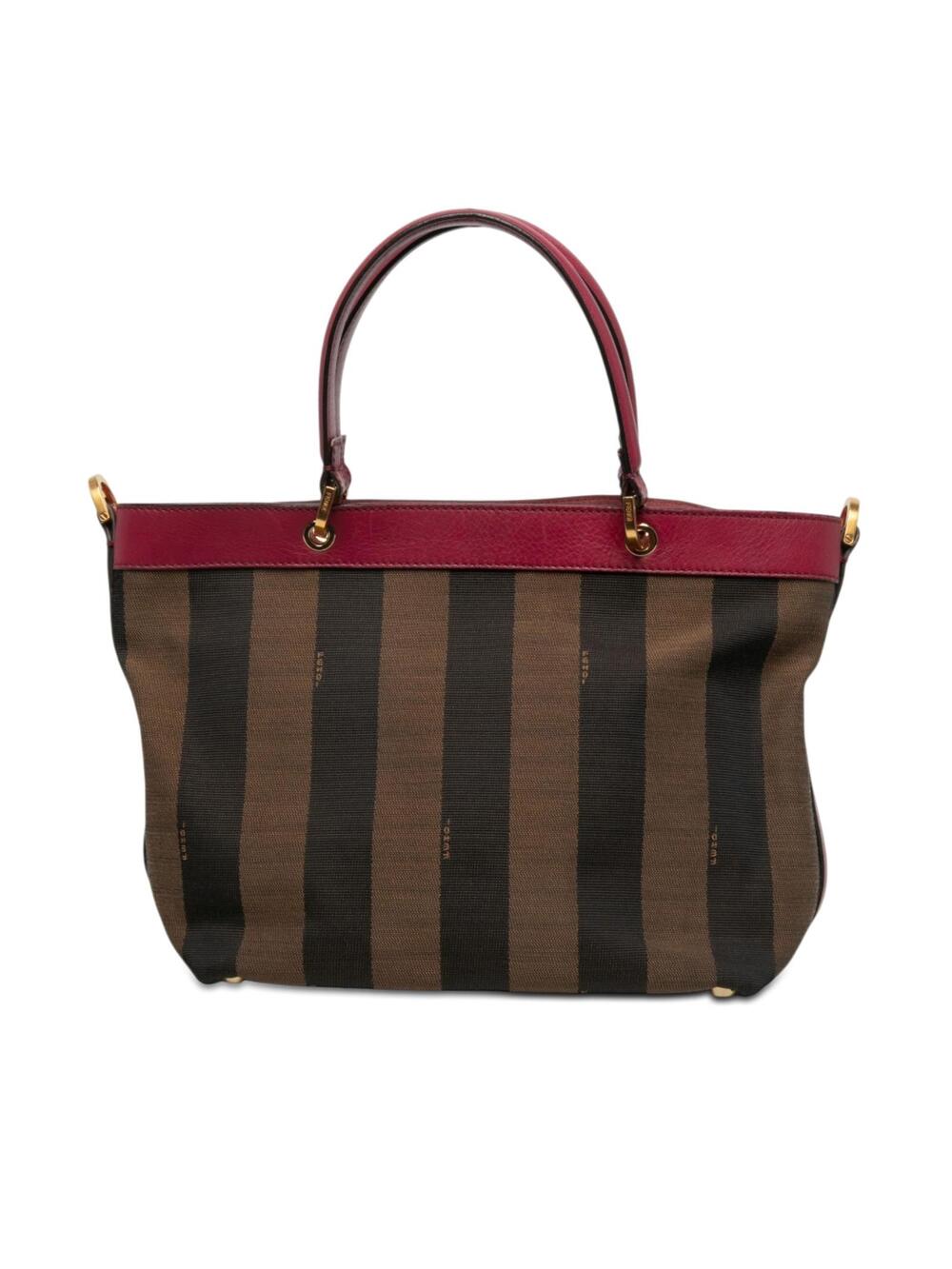 Fendi Large Pequin Canvas Satchel Pre- #369880F44B